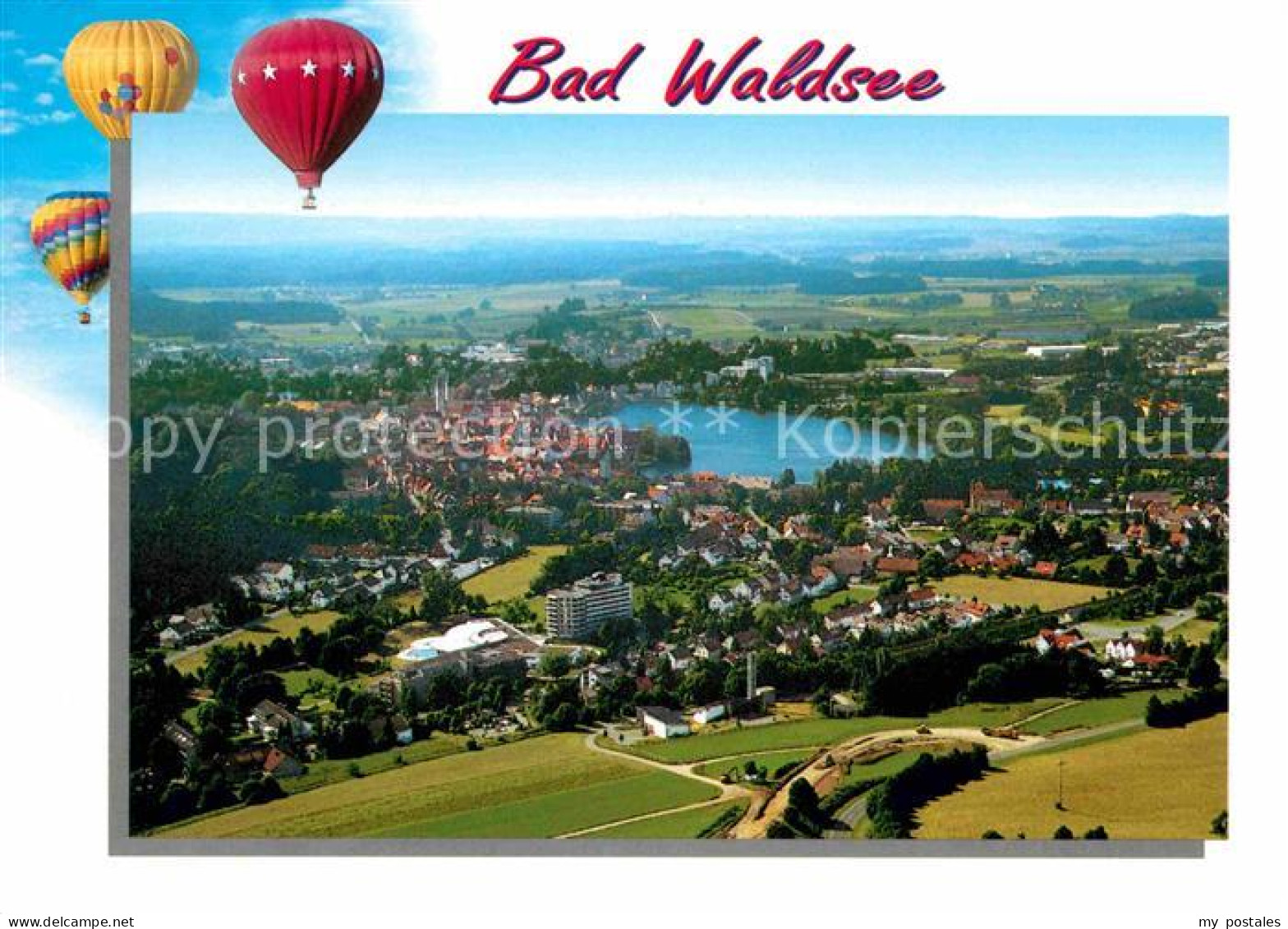 72653606 Bad Waldsee Ballon Fliegeraufnahme Bad Waldsee - Bad Waldsee