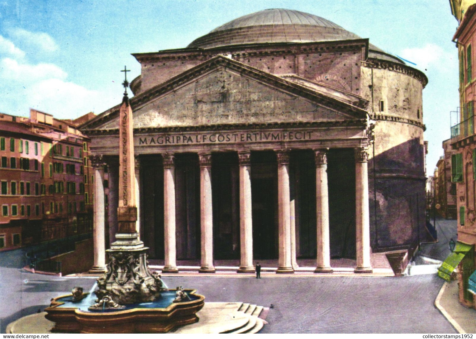 ROME, PANTHEON, ARCHITECTURE, MONUMENT, FOUNTAIN, ITALY, POSTCARD - Pantheon