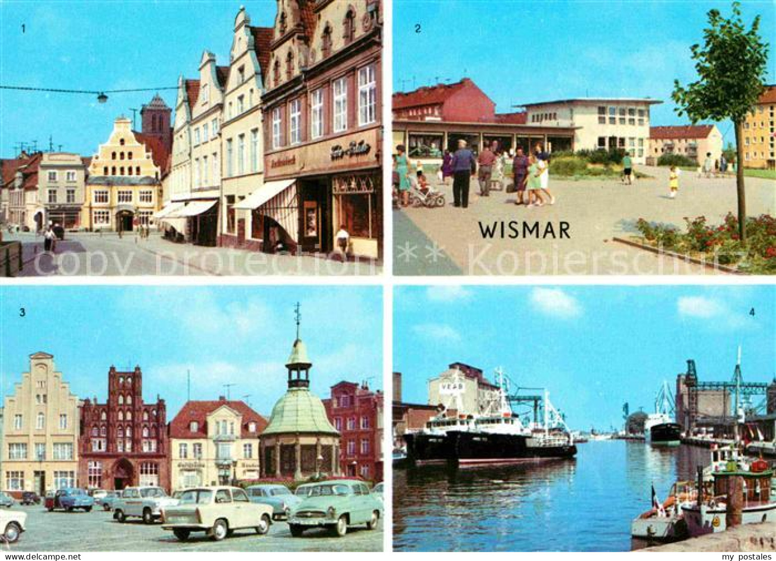 72652109 Wismar Mecklenburg Kraemerstrasse Wendorf Kaufhof Markt Hafen Wismar - Wismar