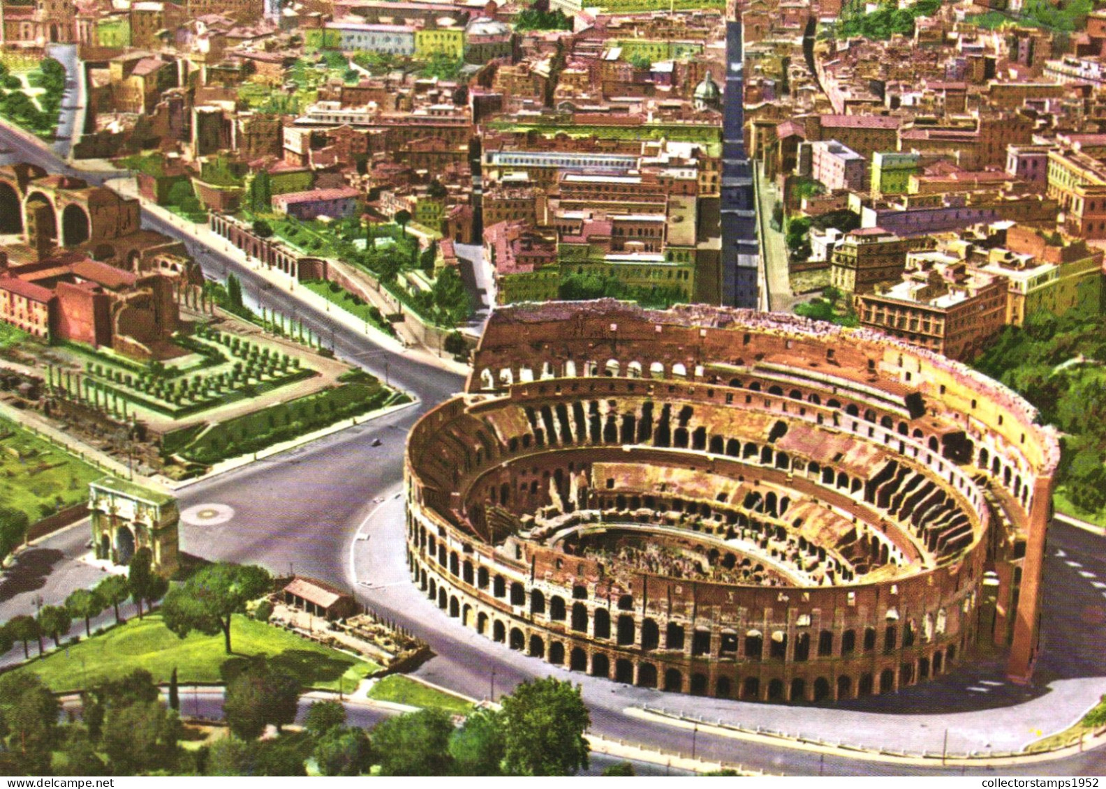 ROME, LAZIO, COLOSSEUM, ARCHITECTURE, ITALY, POSTCARD - Kolosseum