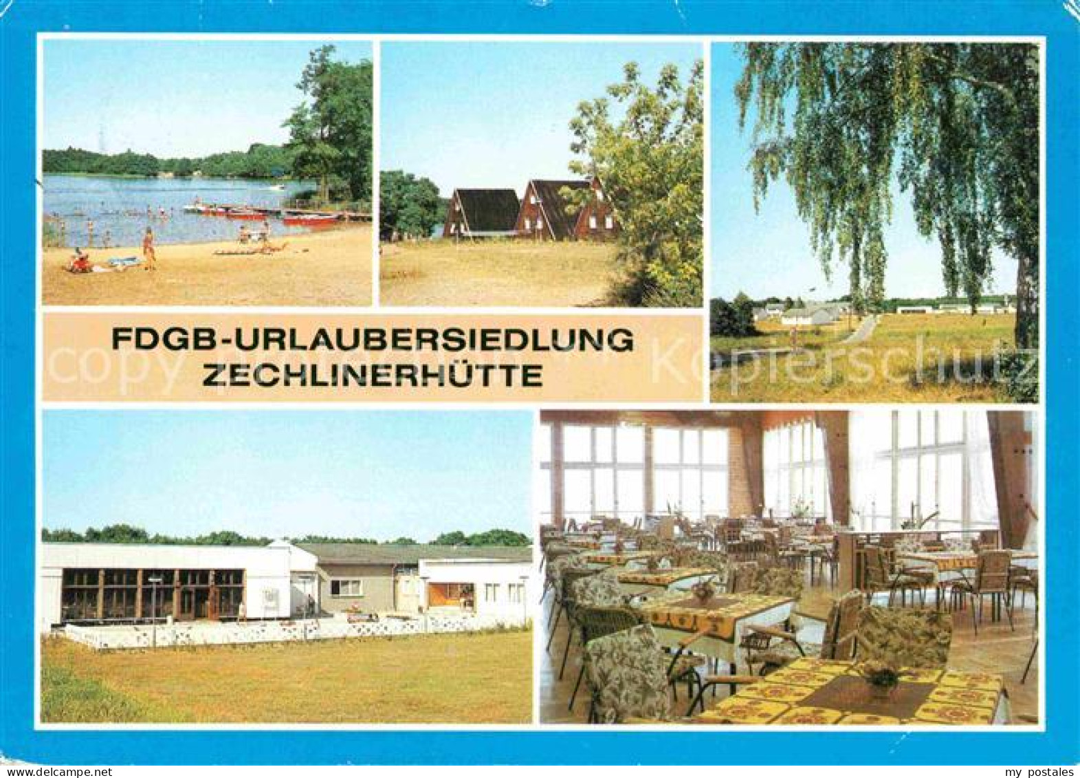 72652010 Zechlinerhuette FDGB Urlaubersiedlung Badestelle Badesteg Tietzowsee Fi - Zechlinerhütte