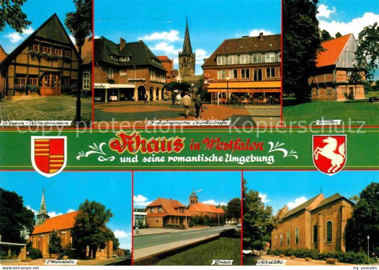 72651986 Ahaus Und Stadtteile Museum Fussgaengerzone Markt Kirche Ahaus - Ahaus