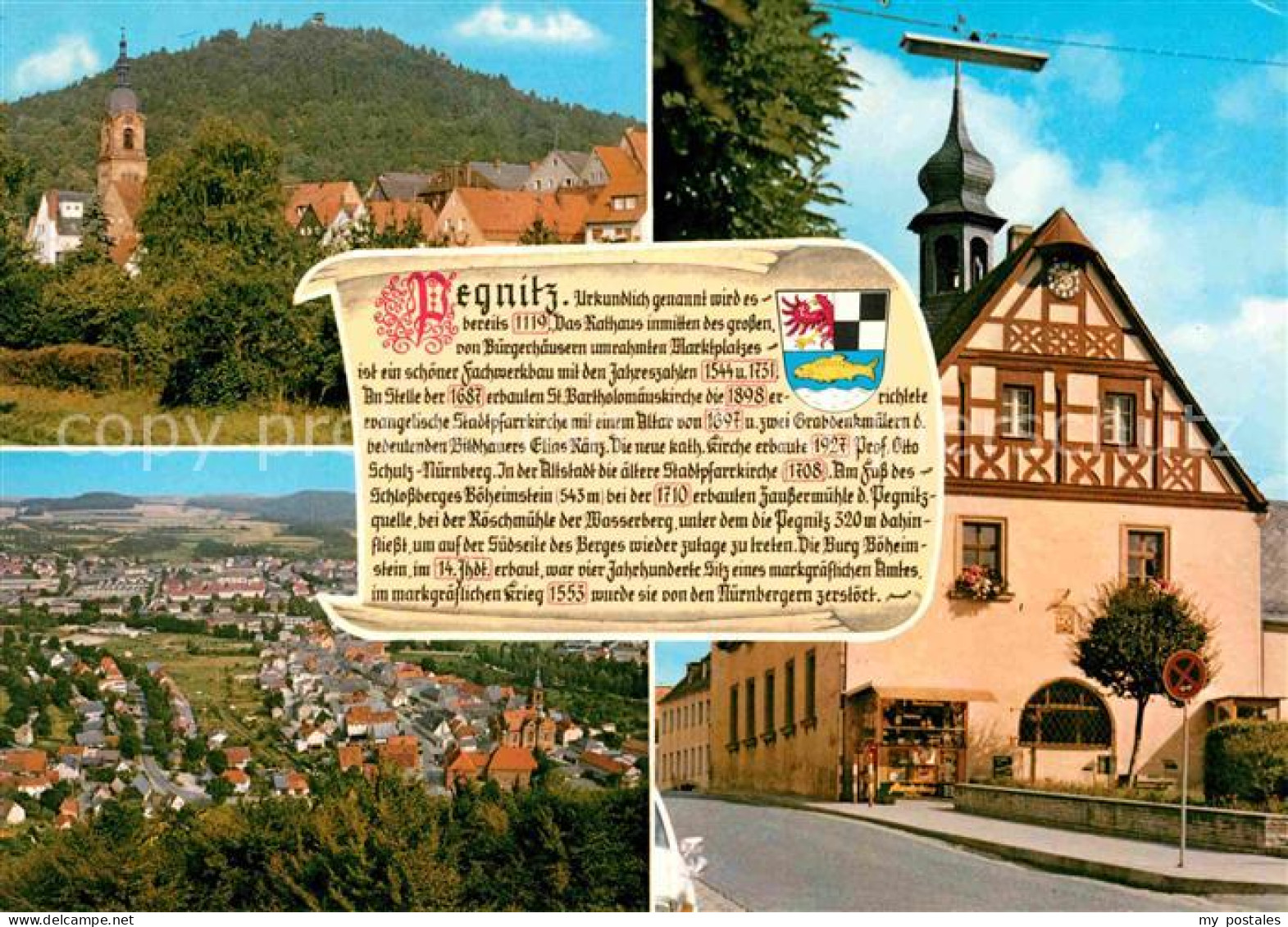 72651920 Pegnitz Kirche Rathaus Panorama Pegnitz - Pegnitz