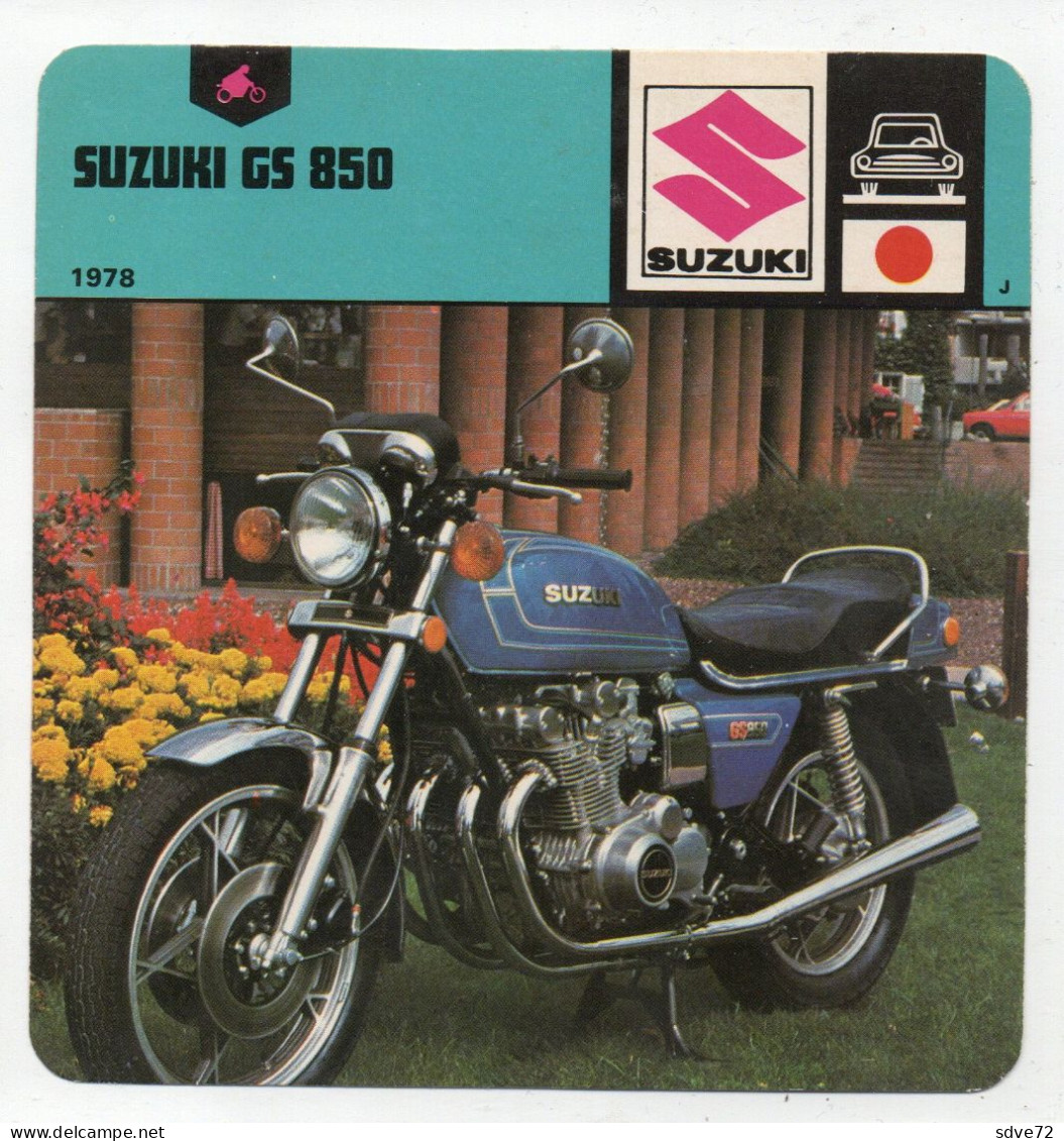 FICHE MOTO - SUZUKI GS 850 - Moto