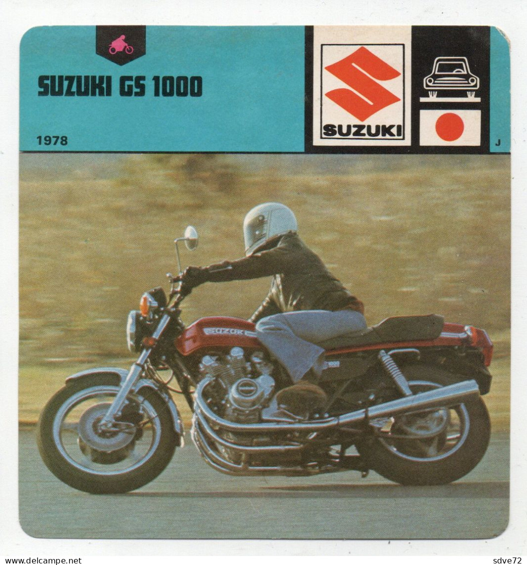 FICHE MOTO - SUZUKI GS 1000 - Motor Bikes