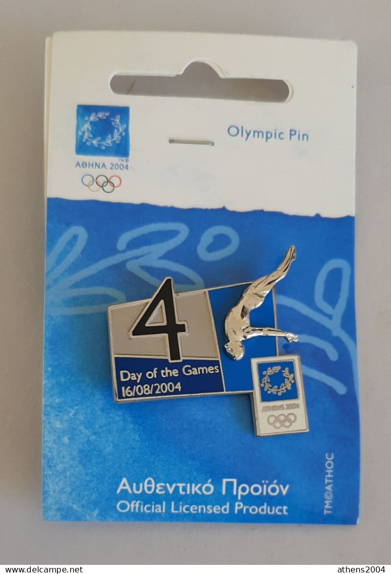 @ Athens 2004 Olympic Games - days of Games with the sport,full set of 17 pins.English version