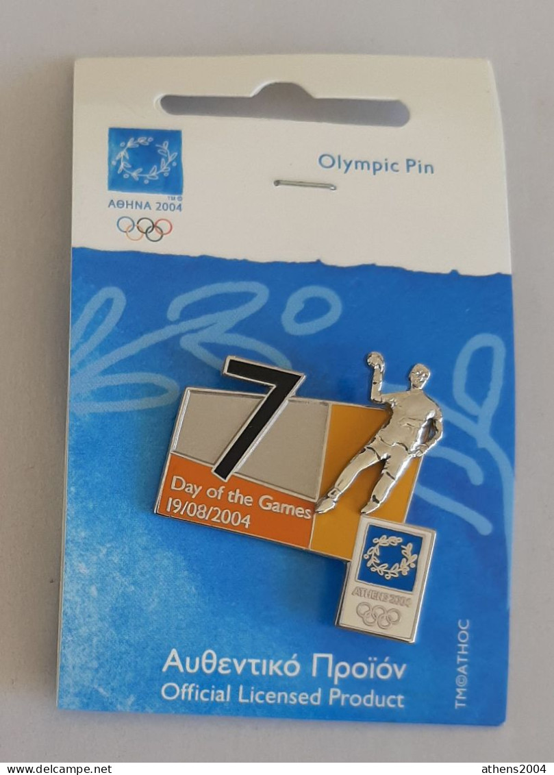 @ Athens 2004 Olympic Games - days of Games with the sport,full set of 17 pins.English version