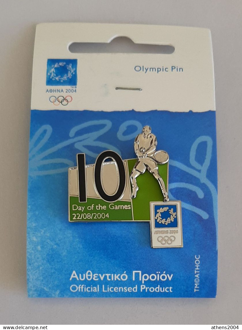 @ Athens 2004 Olympic Games - days of Games with the sport,full set of 17 pins.English version