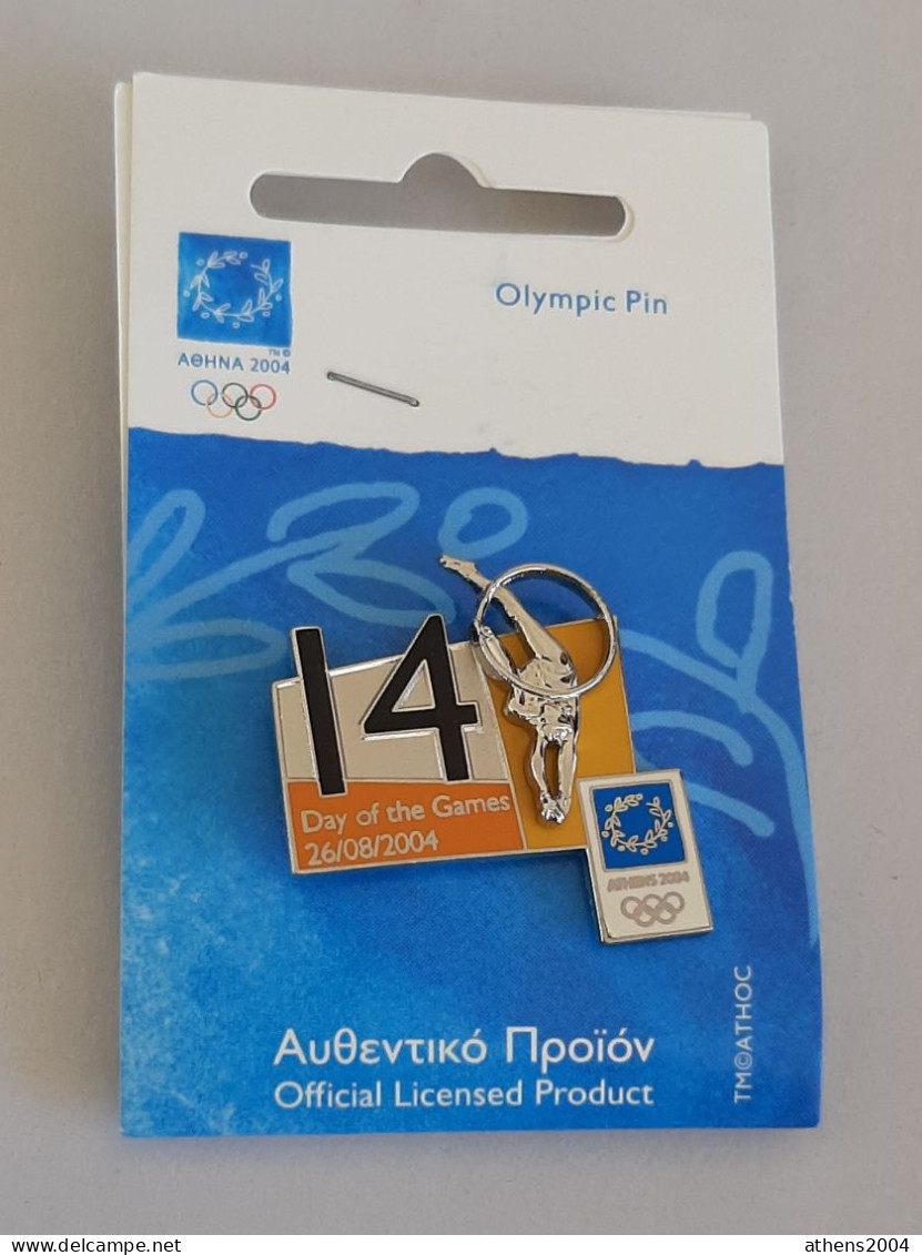 @ Athens 2004 Olympic Games - days of Games with the sport,full set of 17 pins.English version