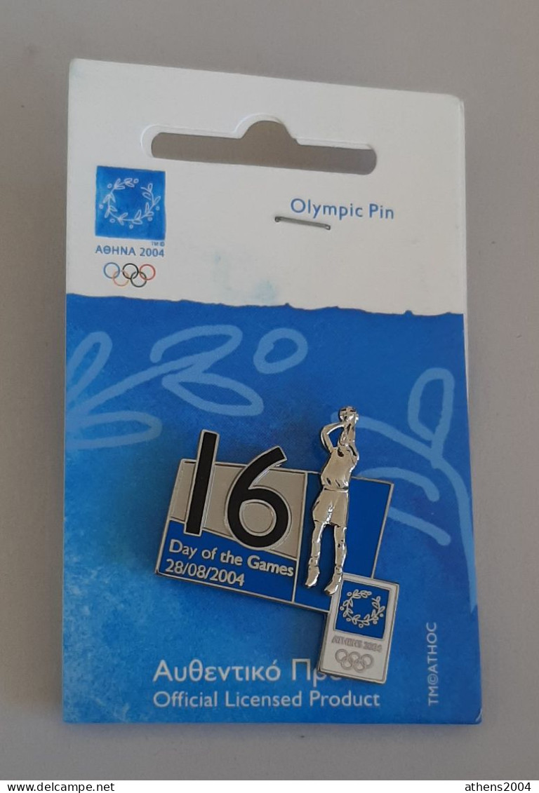 @ Athens 2004 Olympic Games - days of Games with the sport,full set of 17 pins.English version