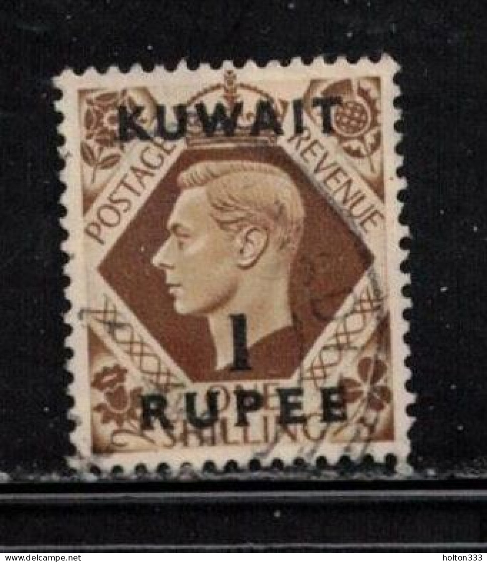 KUWAIT Scott # 79 Used - KGVI Stamp Of GH With Overprint - Kuwait