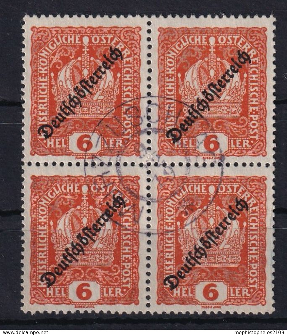 AUSTRIA 1918/19 - Canceled - ANK 230 - Block Of 4! - Gebraucht