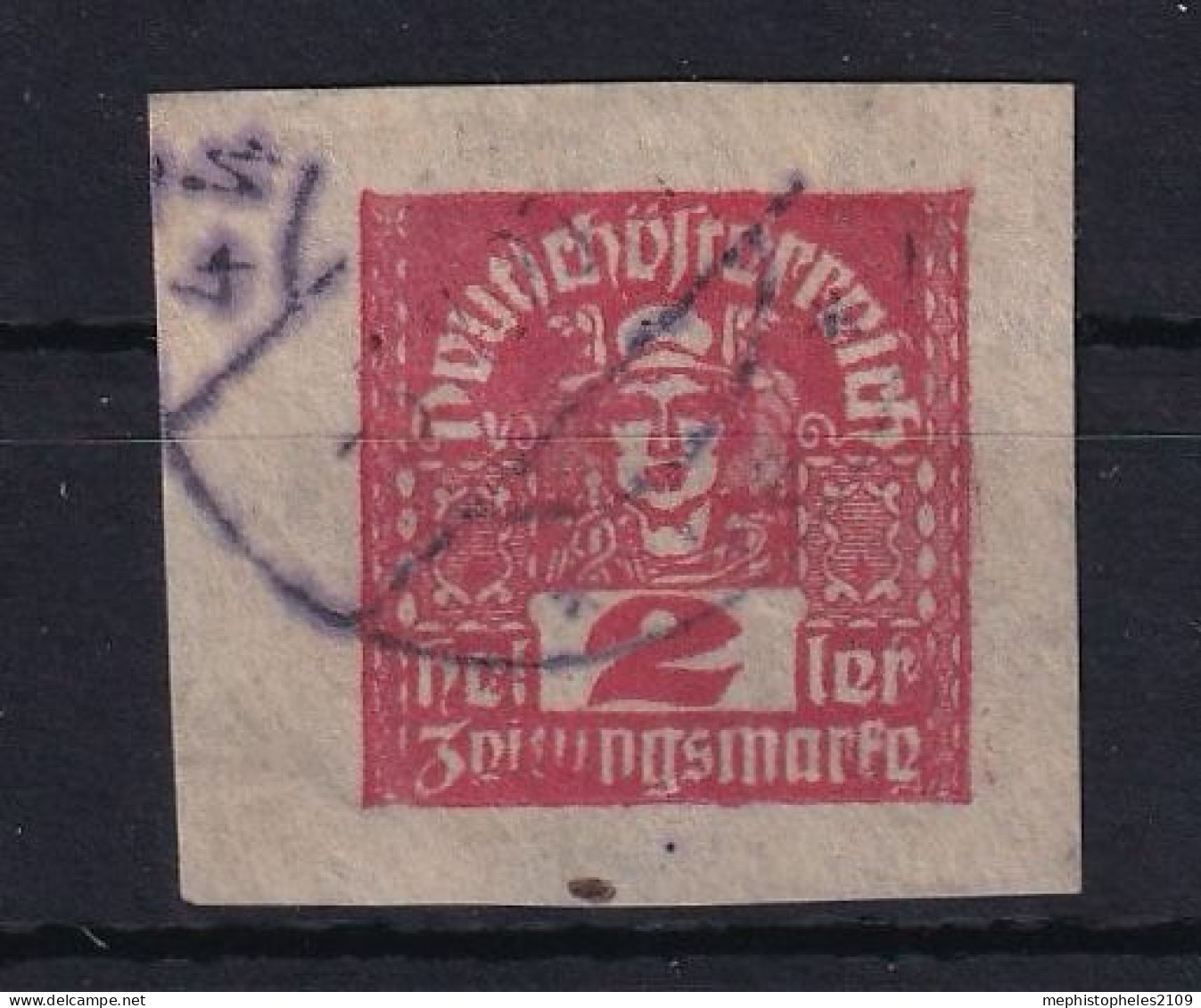 AUSTRIA 1920/21 - Canceled - Ausschnitt Aus Zeitungsschleife - Used Stamps