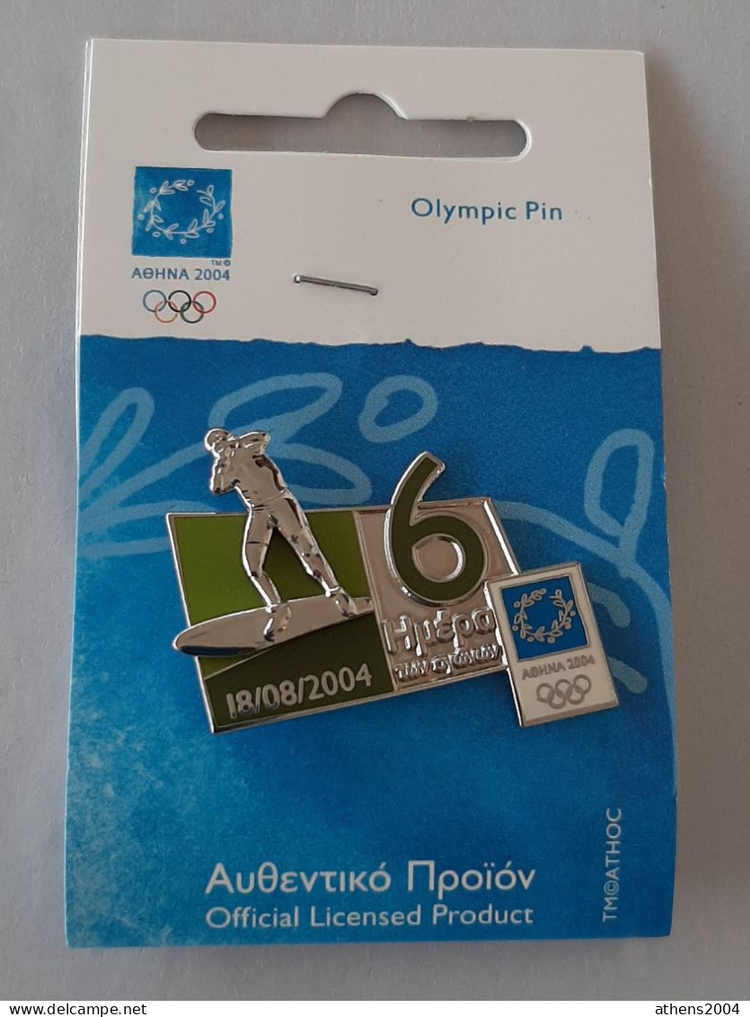 @ Athens 2004 Olympic Games - days of Games with the sport,full set of 17 pins. Greek version