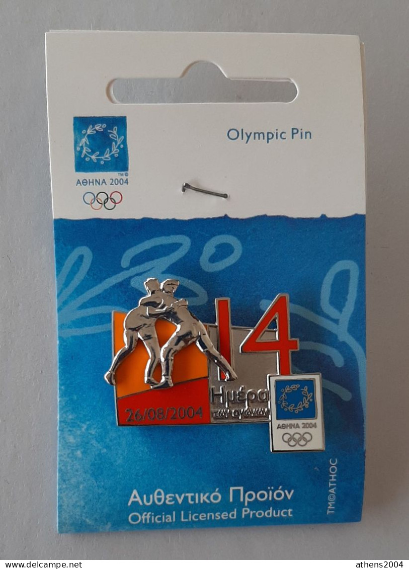 @ Athens 2004 Olympic Games - days of Games with the sport,full set of 17 pins. Greek version