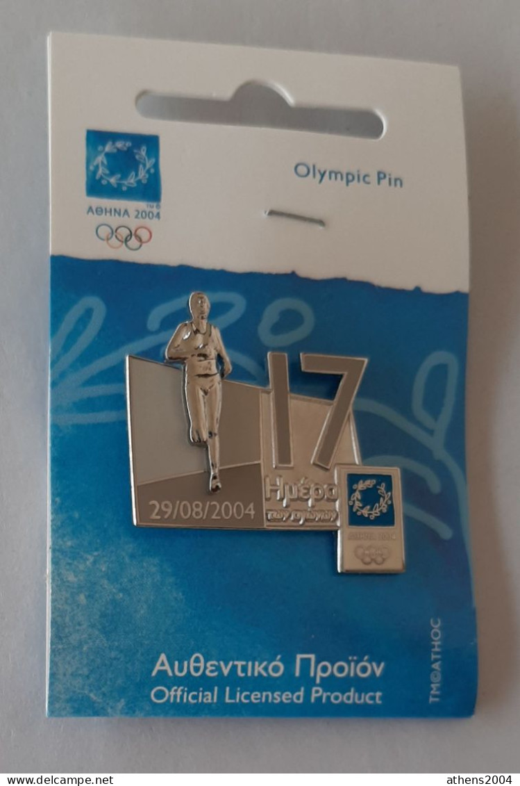 @ Athens 2004 Olympic Games - days of Games with the sport,full set of 17 pins. Greek version