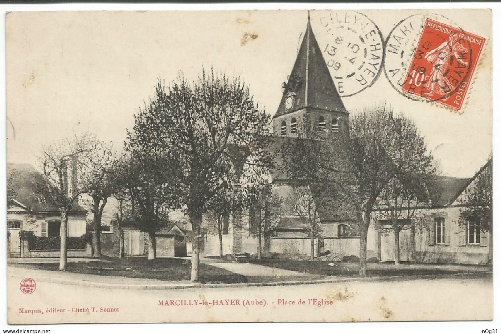 10 - Marcilly-le-Hayer - Place De L'Eglise - C - Marcilly