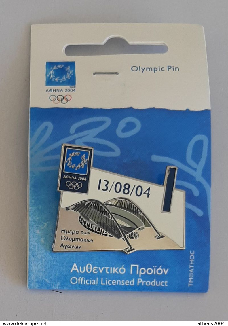 @ Athens 2004 Olympic Games - Days Of Games With The OAKA Stadium, Full Set Of 17 Pins - Olympic Games