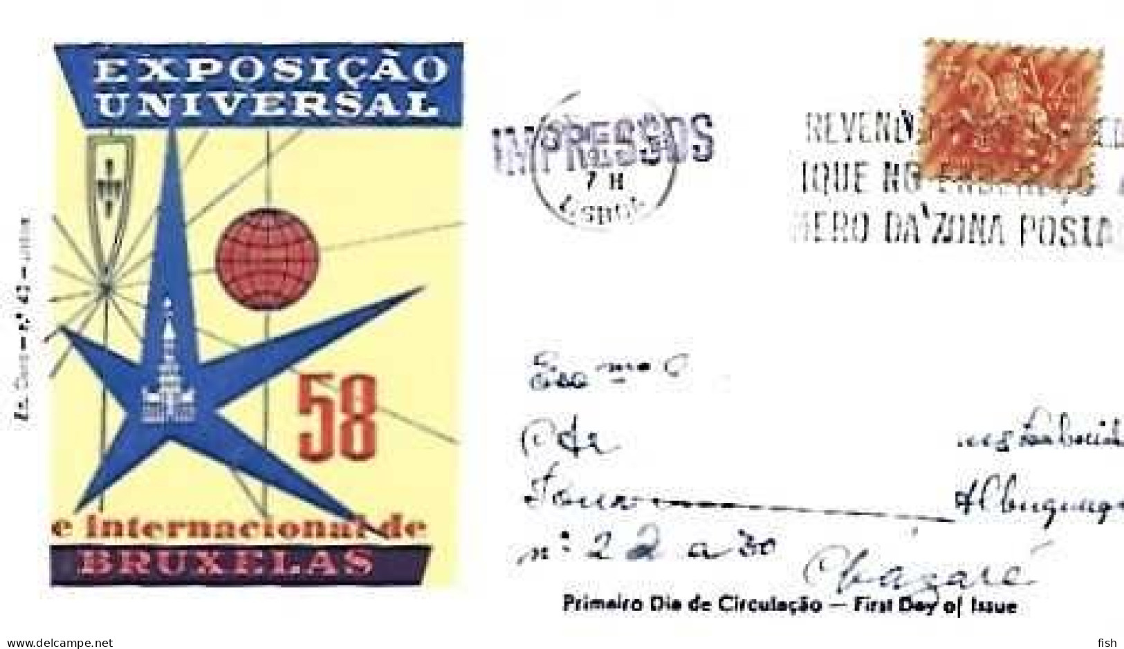 Portugal & FDC Exposição Universal De Bruxelas, Lisboa A Nazaré 1958 (7971) - 1958 – Bruxelles (Belgique)