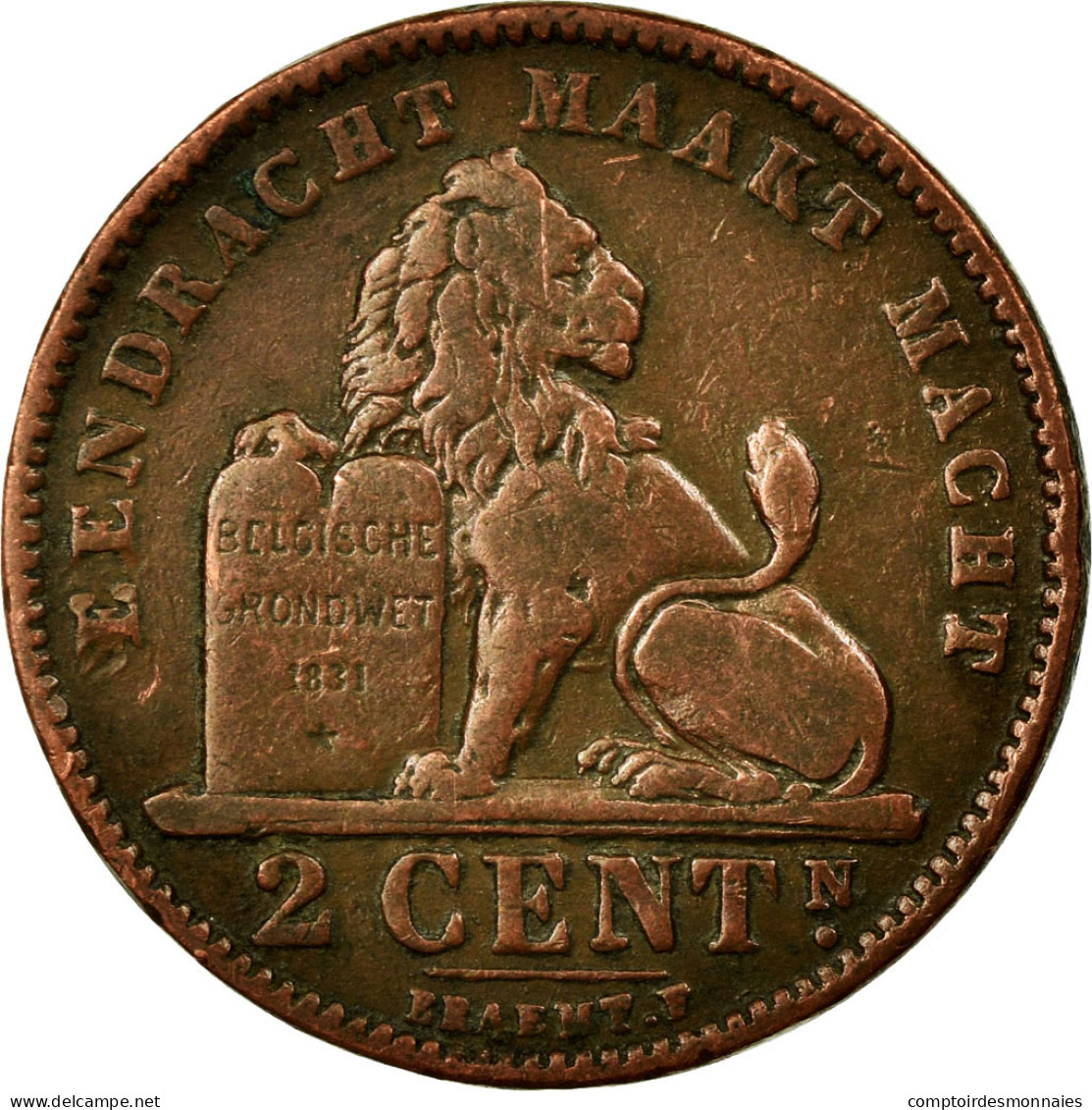 Monnaie, Belgique, 2 Centimes, 1905, TTB, Cuivre, KM:36 - 2 Cents