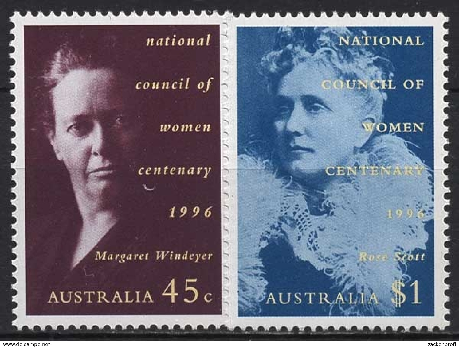 Australien 1996 100 Jahre Nationaler Frauenrat 1591/92 Postfrisch - Nuovi