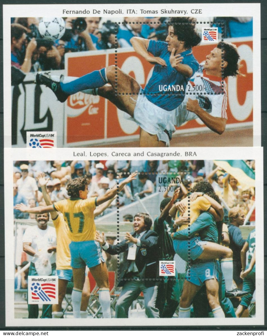 Uganda 1993 Fußball Weltmeisterschaft USA Block 192/93 Postfrisch (C23549) - Uganda (1962-...)