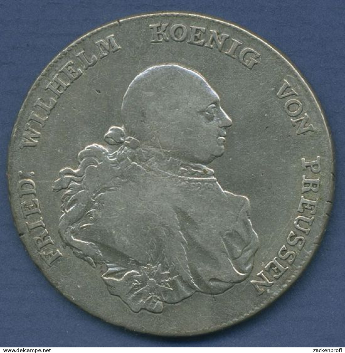 Preußen Taler 1790 A, Friedrich Wilhelm II., Fast Ss/ss (m6451) - Taler & Doppeltaler