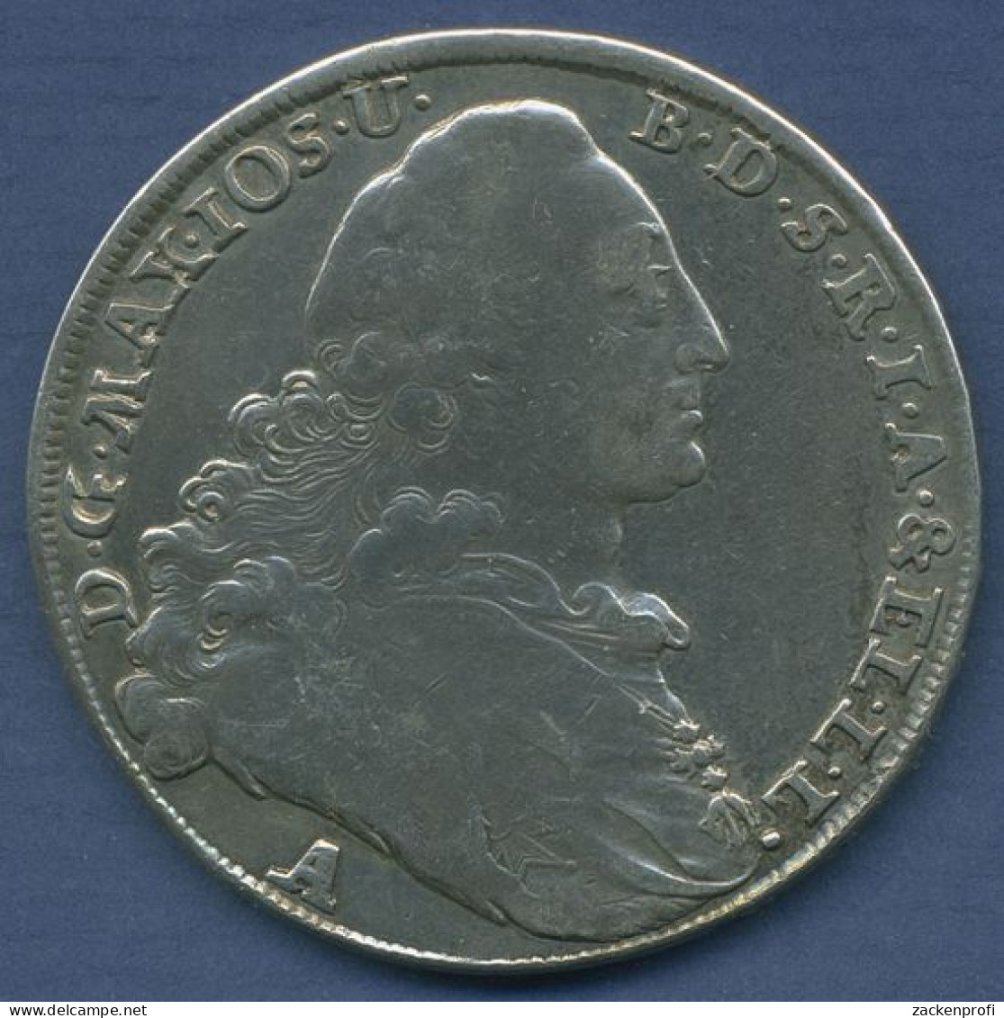 Bayern Madonnentaler 1772 A, Amberg, Maximilian III. Joseph, Sehr Schön (m6453) - Taler & Doppeltaler