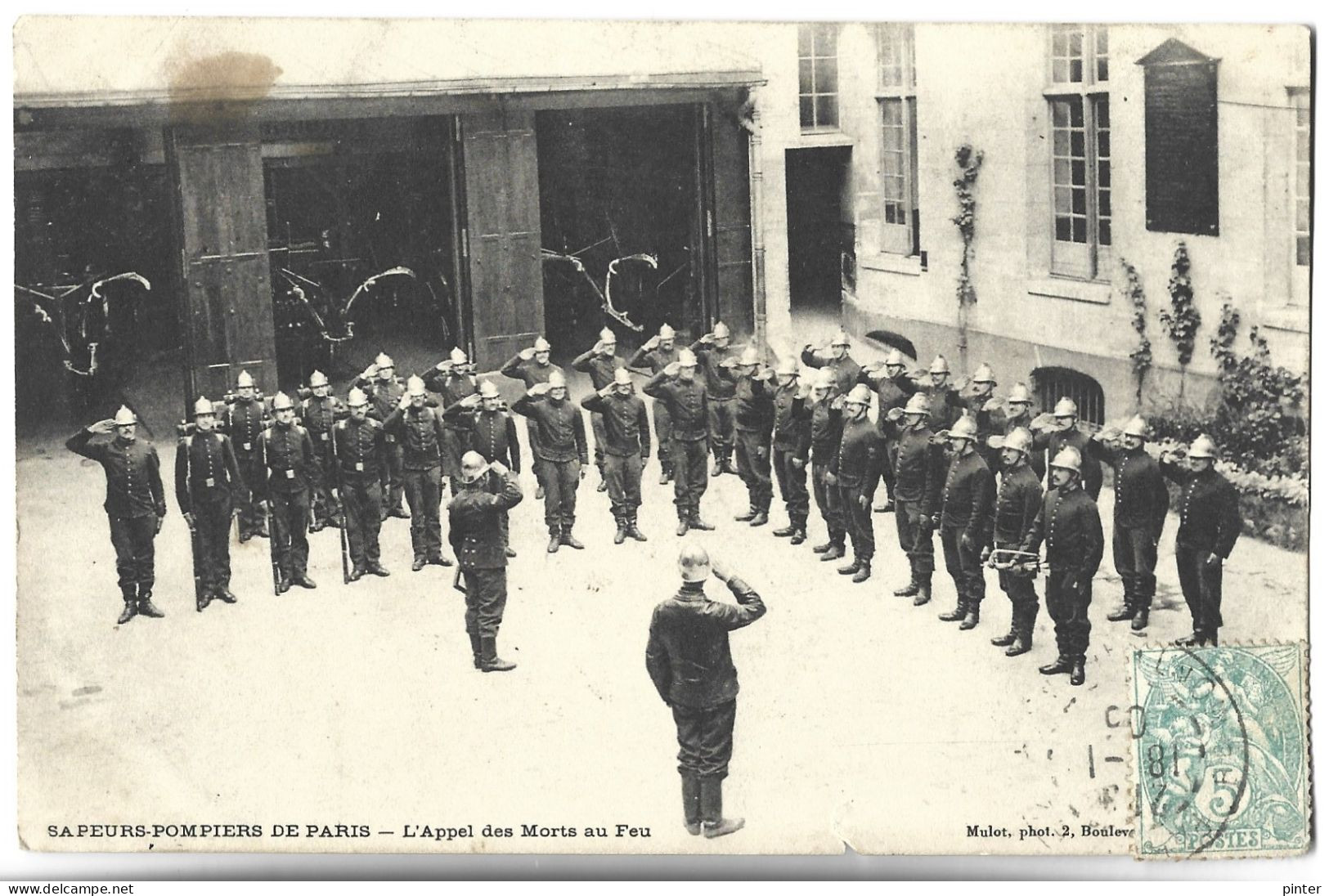 SAPEURS POMPIERS DE PARIS - L'appel Des Morts Au Feu - Firemen