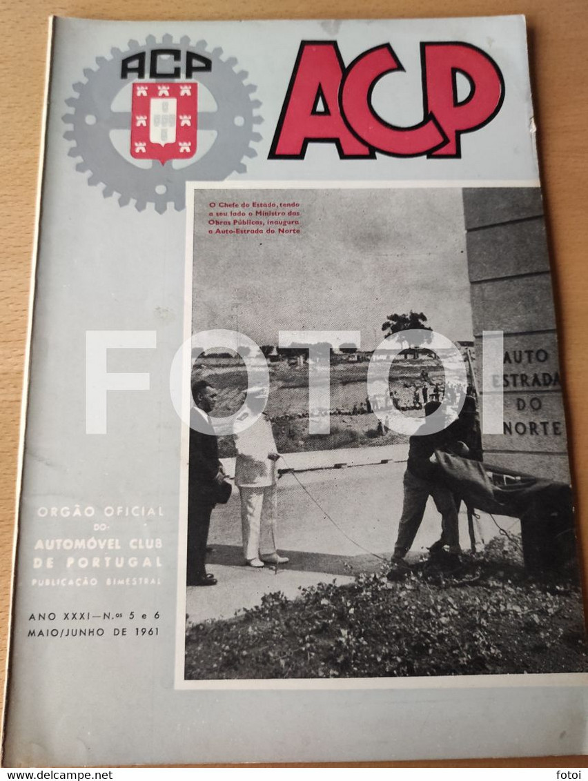 1961 CIRCUITO DE ALVERCA MONDENGO JAGUAR REVISTA  ACP AUTOMOVEL CLUB PORTUGAL - Magazines