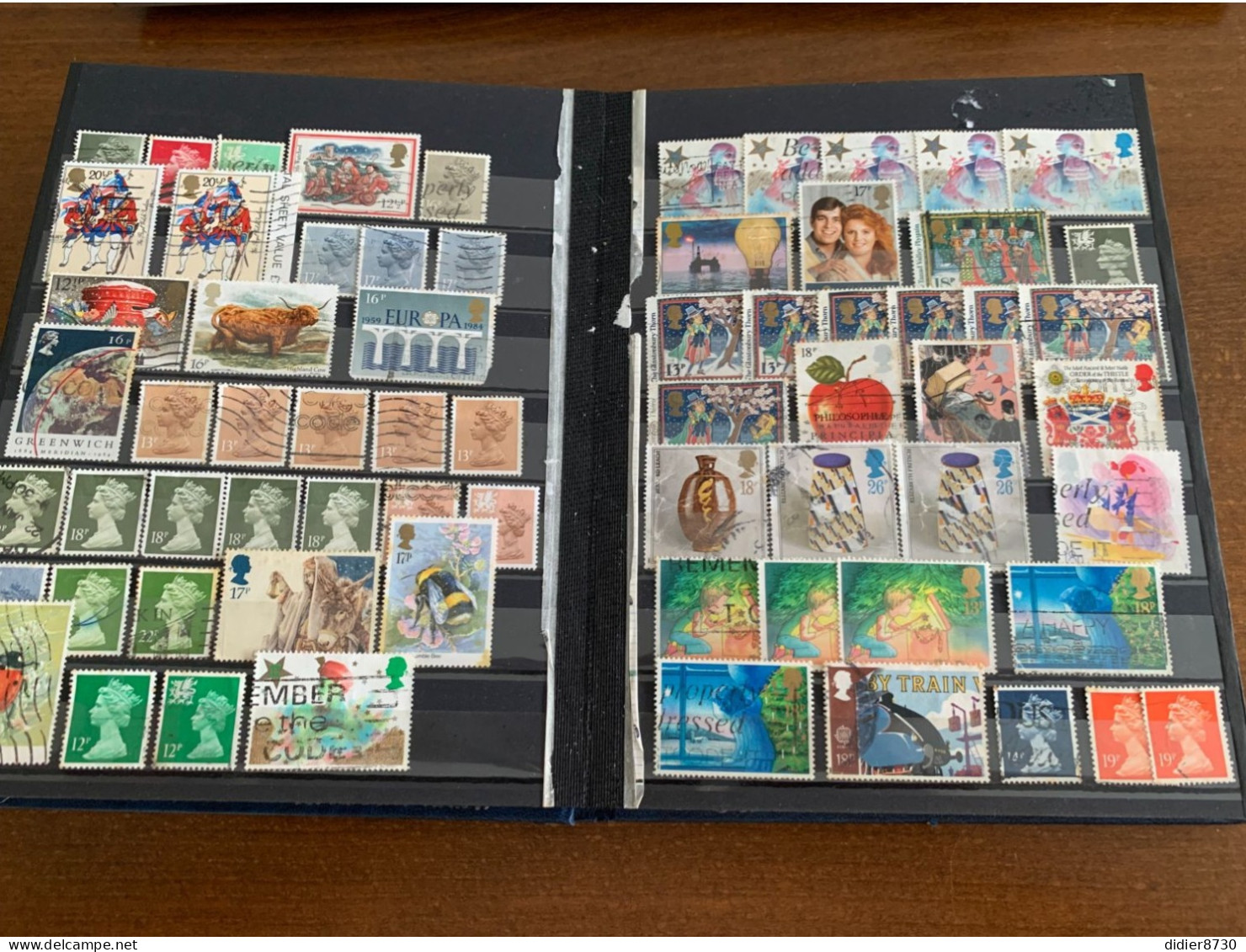 COLLECTION  + 460 TIMBRES GRANDE BRETAGNE OBLITERES - Collections