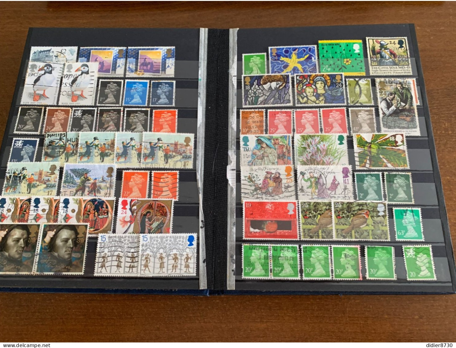 COLLECTION  + 460 TIMBRES GRANDE BRETAGNE OBLITERES