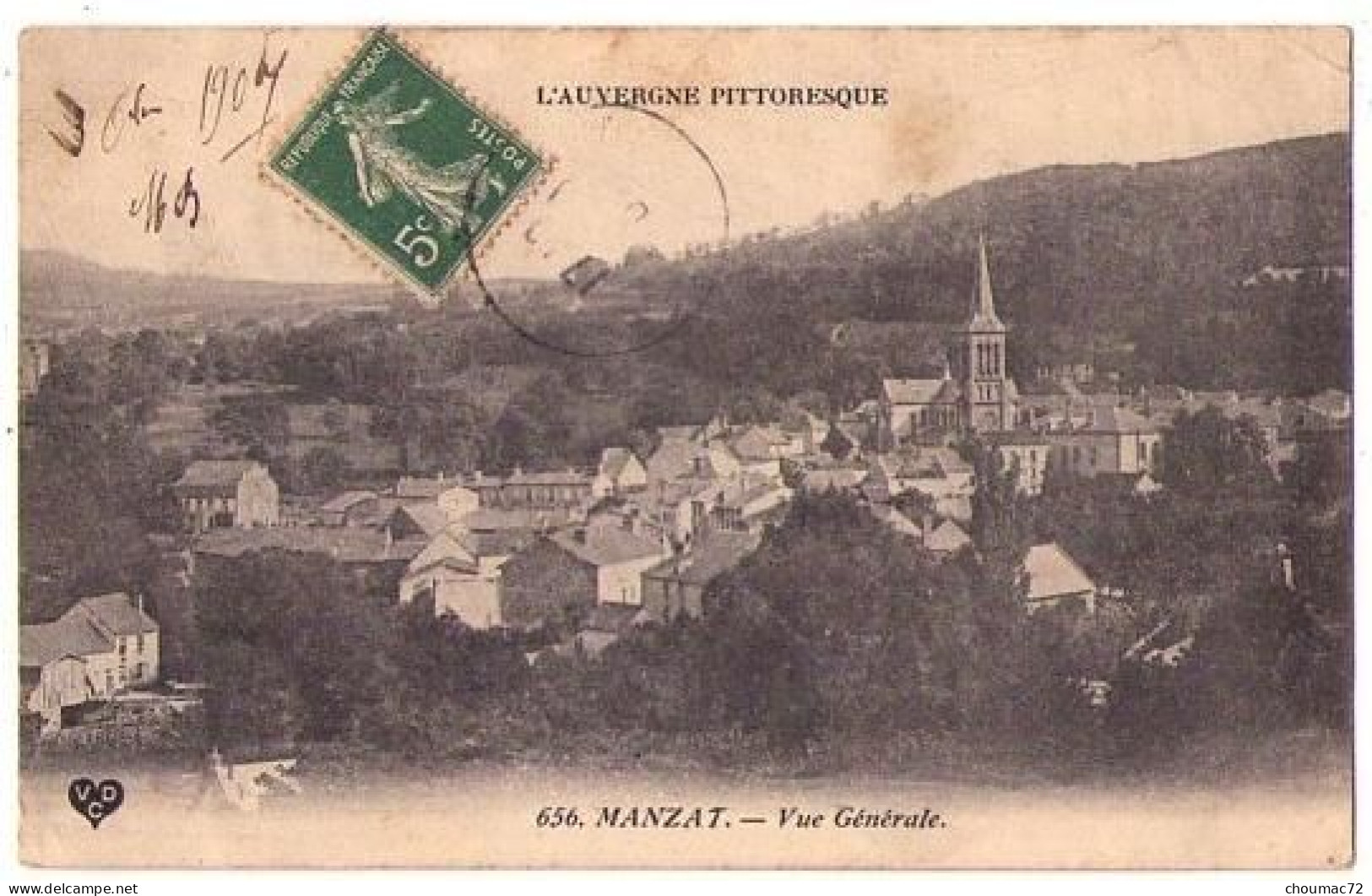 (63) 360, Manzat, VDC 656, Vue Générale - Manzat