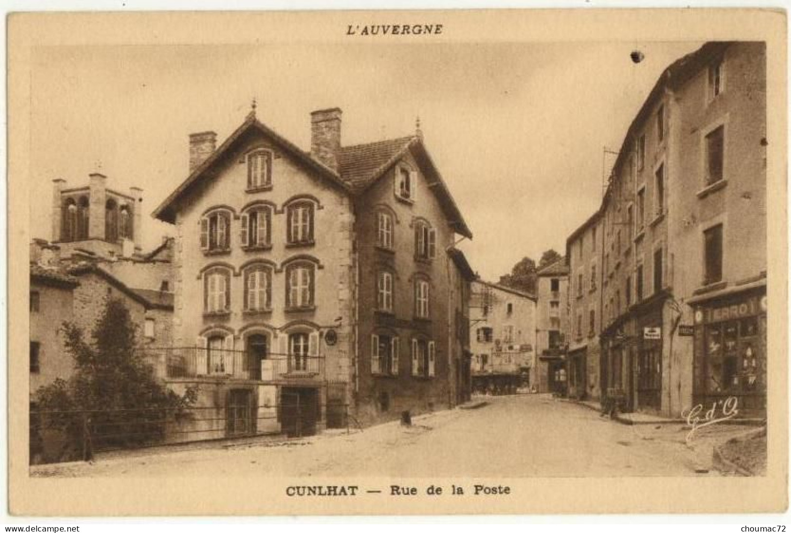 (63) 036, Cunlhat, G D'O 6207, Rue De La Poste - Cunlhat