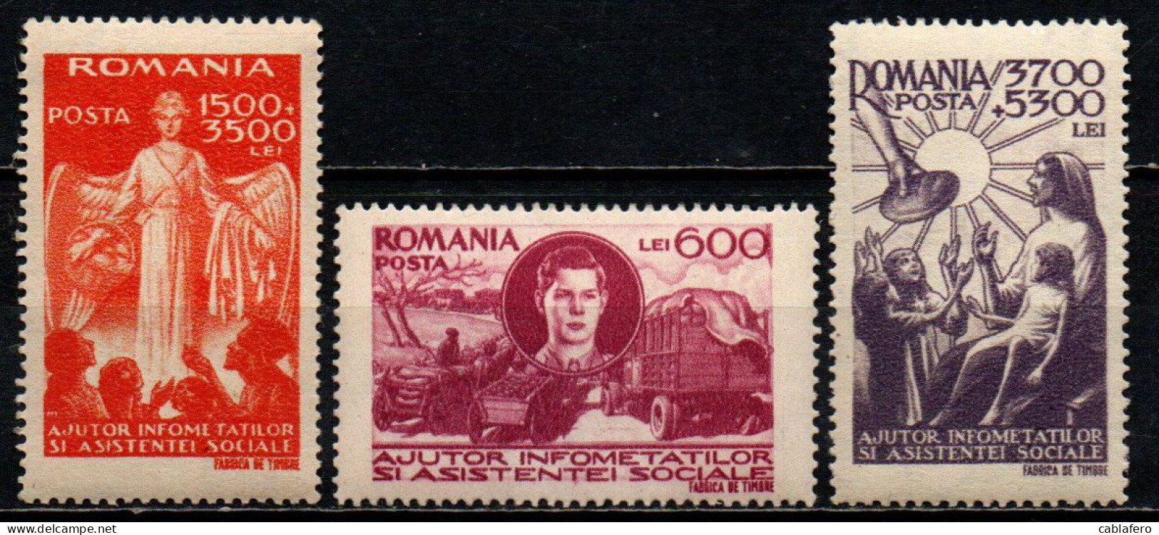 ROMANIA - 1947 -  Social Relief Fund - MNH - Ungebraucht