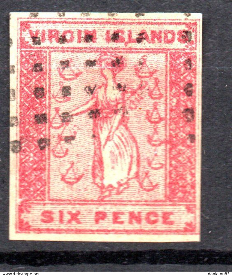 Timbre VIRGIN ISLAND - VIERGES - YT N ° 2 Année 1866 - Oblitéré - Côte: 125€ - Antille