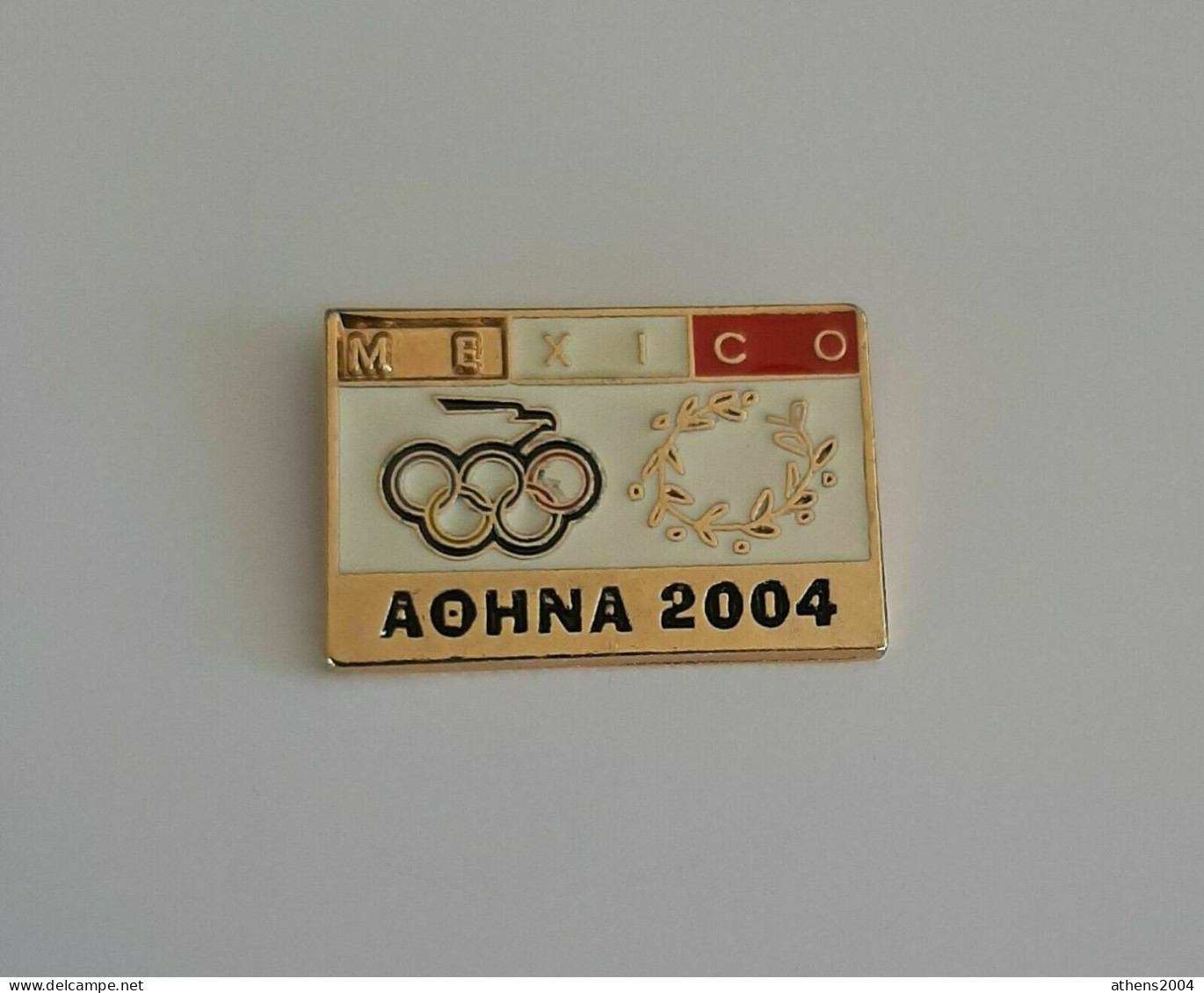 @ Athens 2004 Olympic Games - Mexico Dated NOC Pin - Olympic Games