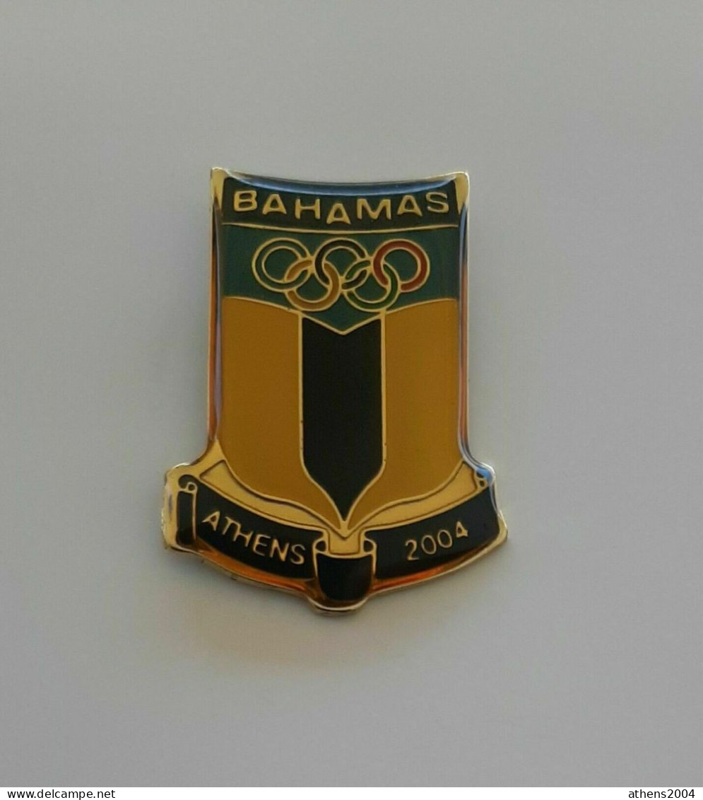 @ Athens 2004 Olympic Games - Bahamas Dated NOC Pin - Olympic Games