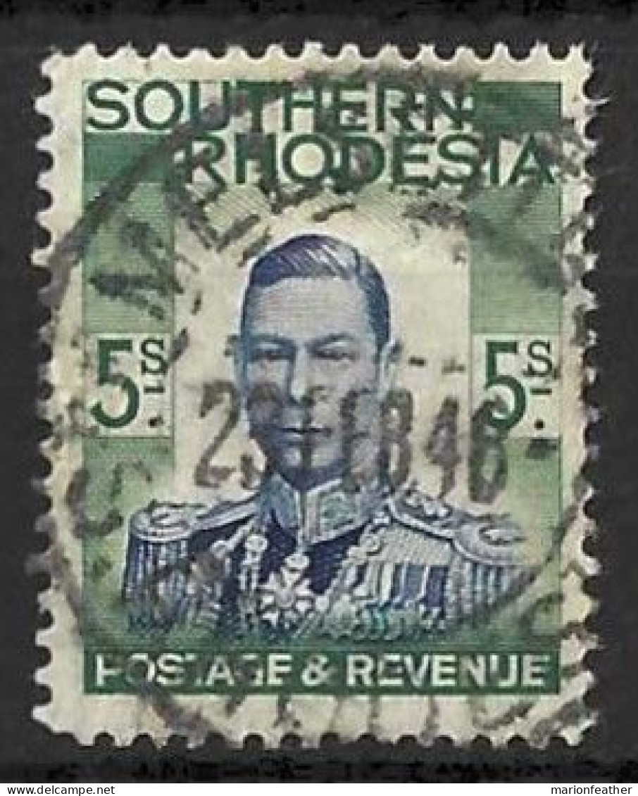 SOUTHERN RHODESIA...KING GEORGE VI..(1936-52.)......5/-......SG52....CDS.......VFU. - Southern Rhodesia (...-1964)
