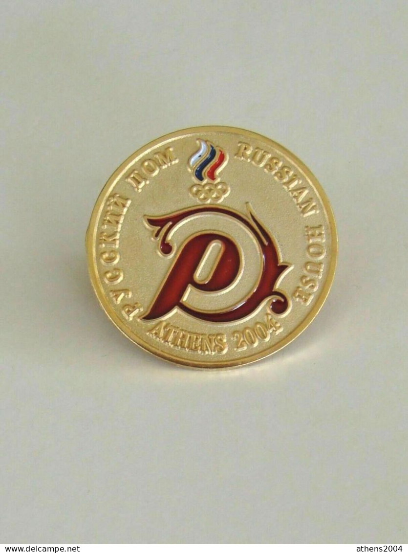 @ Athens 2004 Olympic Games - Russia Dated NOC Pin - Olympic Games