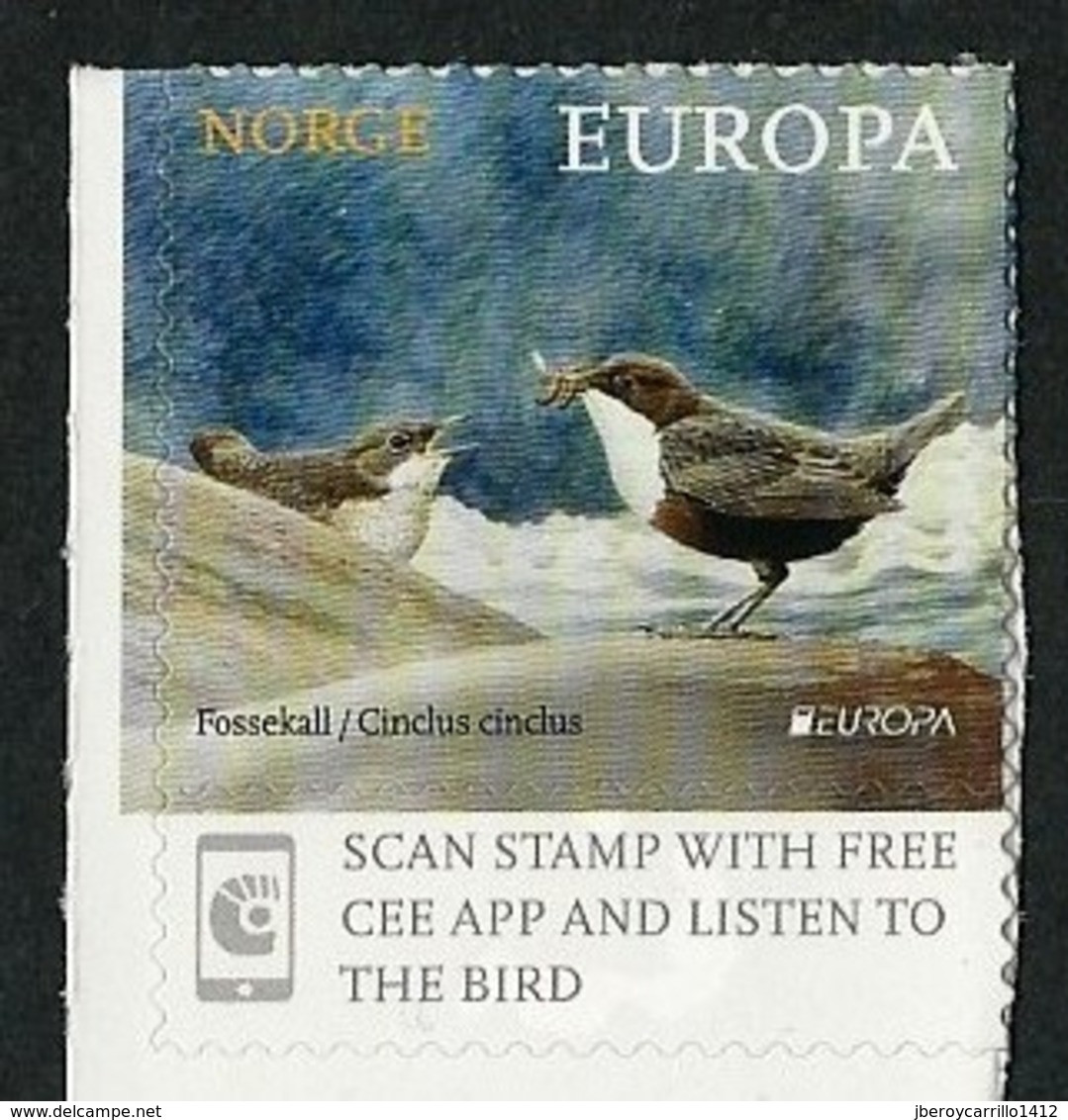 NORUEGA/ NORWAY/ NORWEGEN/ NORVÈGE- EUROPA 2019 -NATIONAL BIRDS.-"AVES - BIRDS - VÖGEL -OISEAUX"- SELLO Del CARNETS - C - 2019