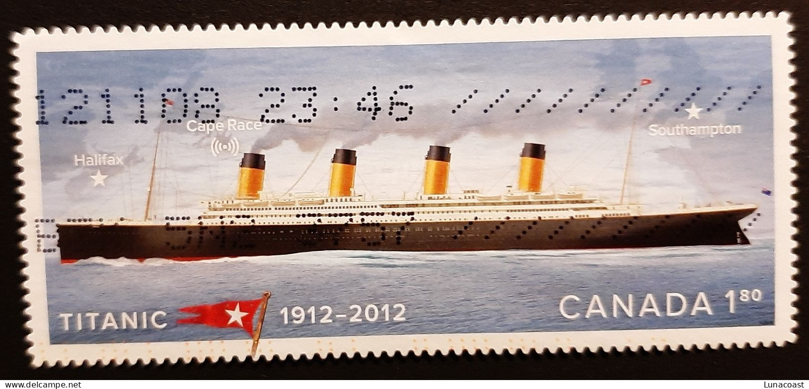 Canada 2012 USED  Sc 2538,   1.80$  Titanic - Usados