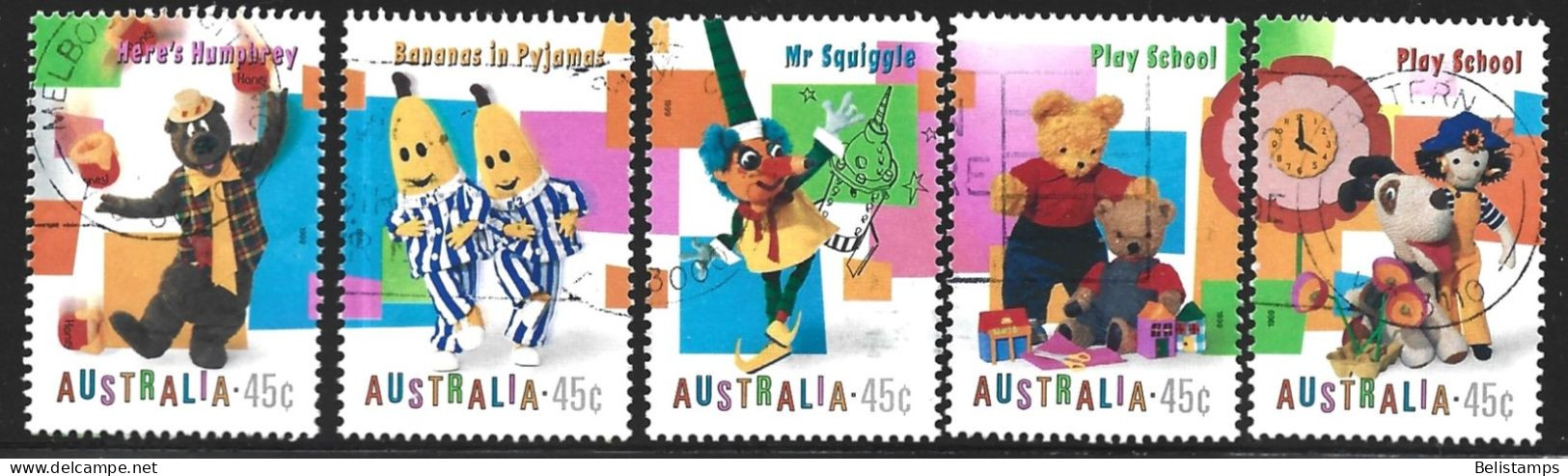 Australia 1999. Scott #1748-52 (U) Children's Television Programs  *Complete Set* - Oblitérés