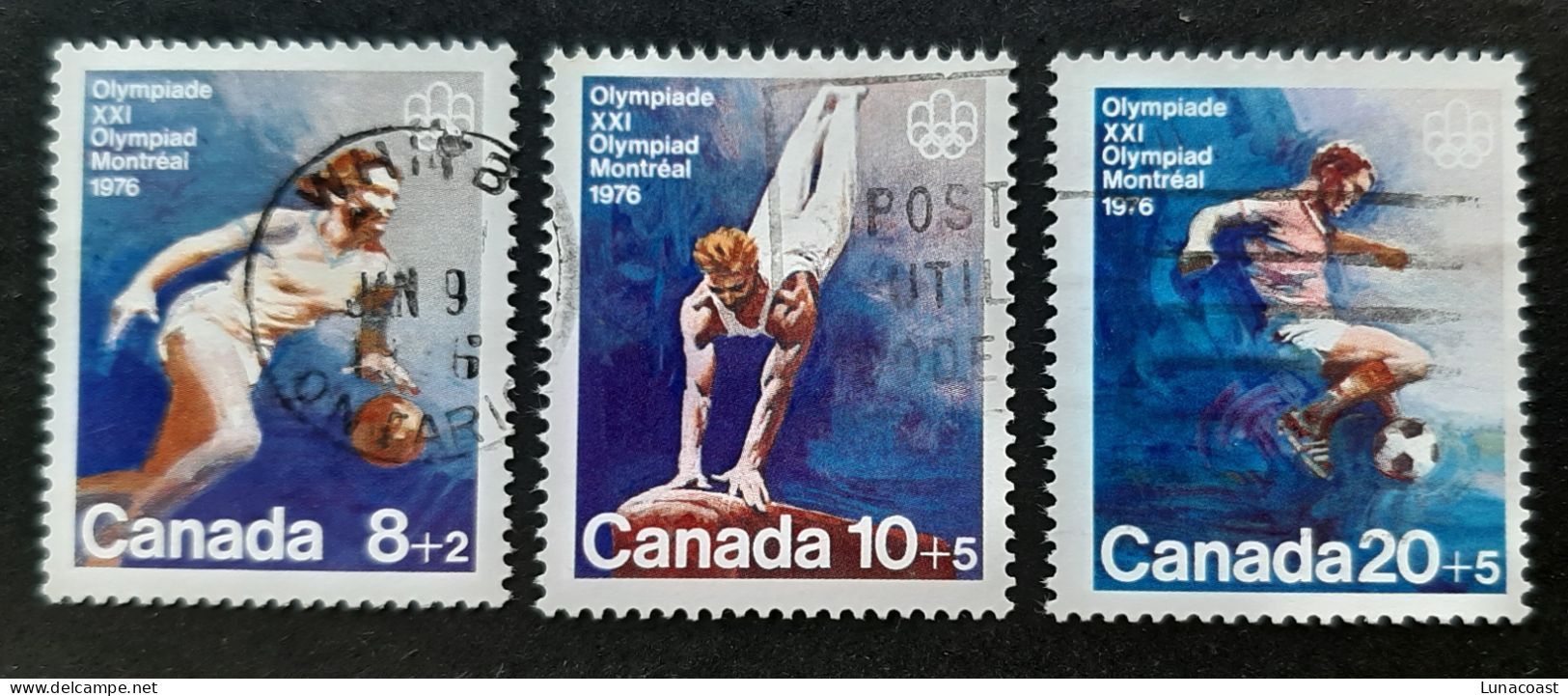 Canada 1975 USED  Sc B10-B11-B12,   Team Sports - Used Stamps