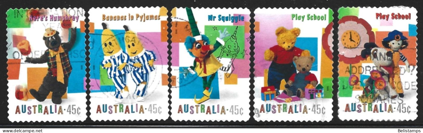 Australia 1999. Scott #1753-7 (U) Children's Television Programs  *Complete Set* - Oblitérés