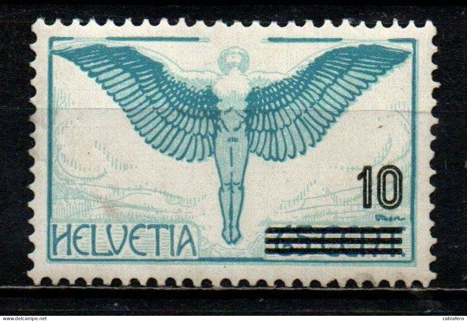 SVIZZERA - 1938 - ICARO IN VOLO - POSTA AEREA CON SOVRASTAMPA - MNH - Neufs