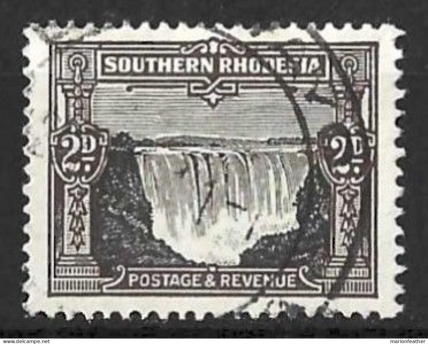 SOUTHERN RHODESIA...KIN GEORGE V..(1910-36..).....2d.....SG17.....CDS.....VFU.. - Southern Rhodesia (...-1964)