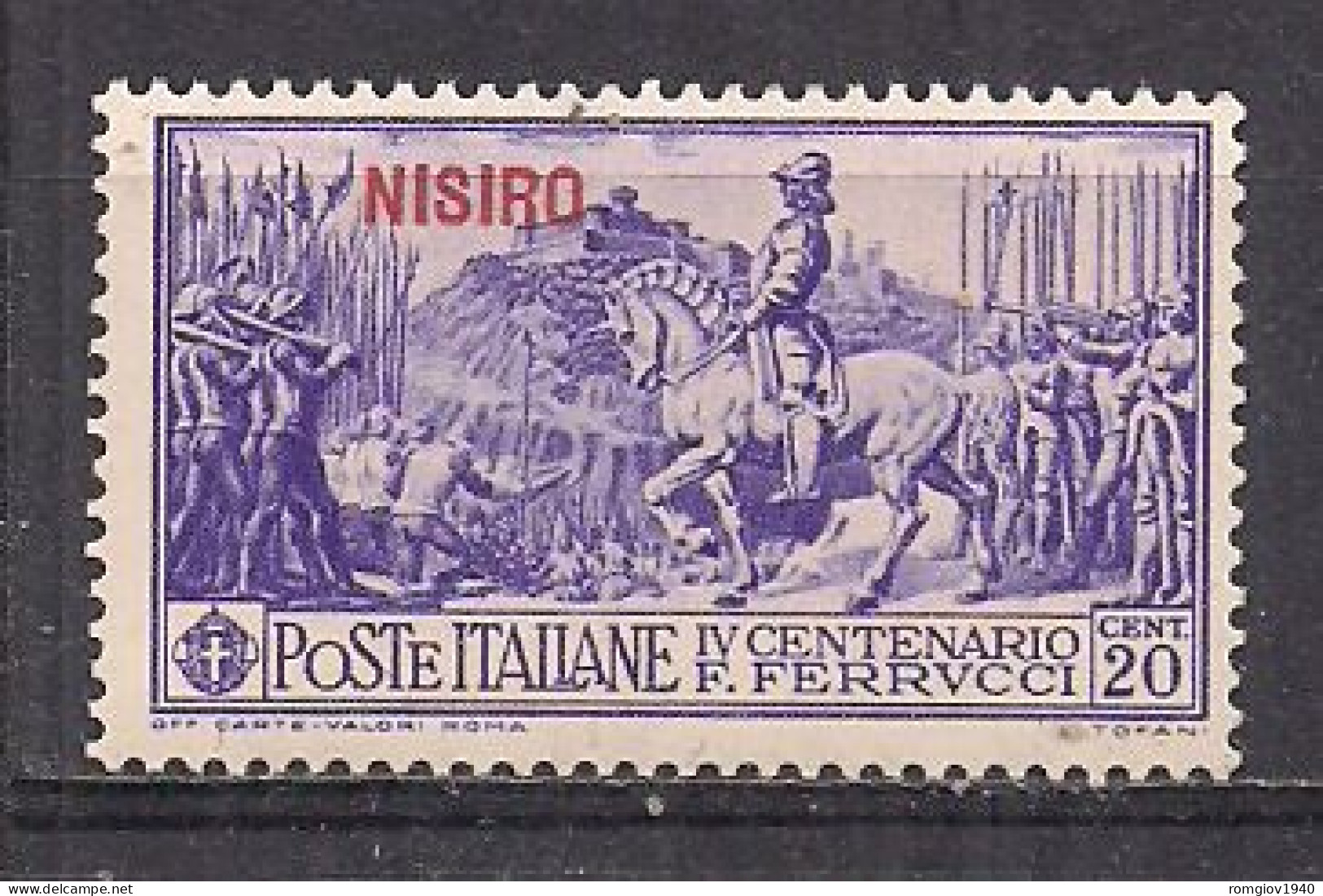 COLONIE ITALIANE 1930 FERRUCCI  UNIF. 12  MNH XF - Ägäis (Nisiro)