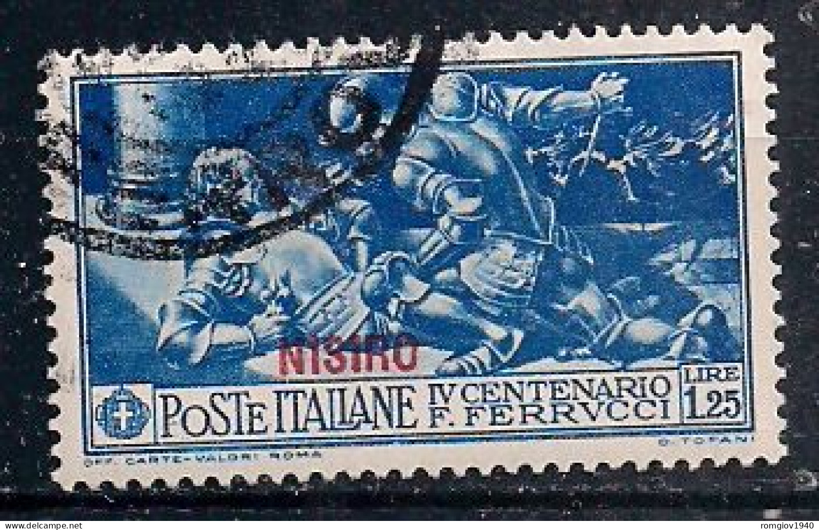 COLONIE ITALIANE 1930 FERRUCCI  UNIF. 15  USATO VF - Egeo (Nisiro)