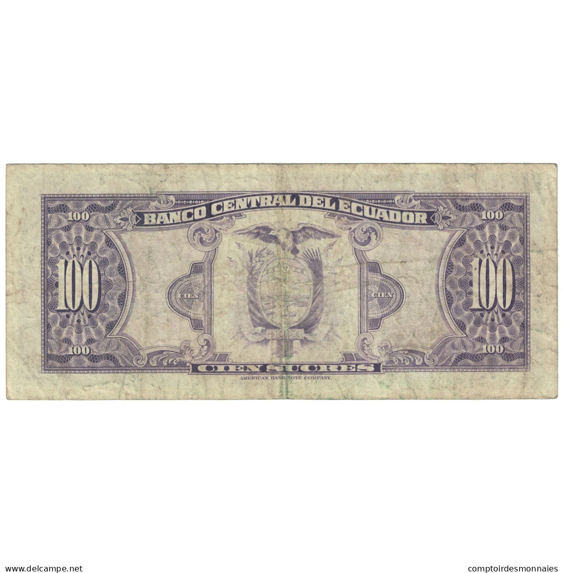 Billet, Équateur, 100 Sucres, 1980, 1980-05-24, KM:112a, TB - Ecuador